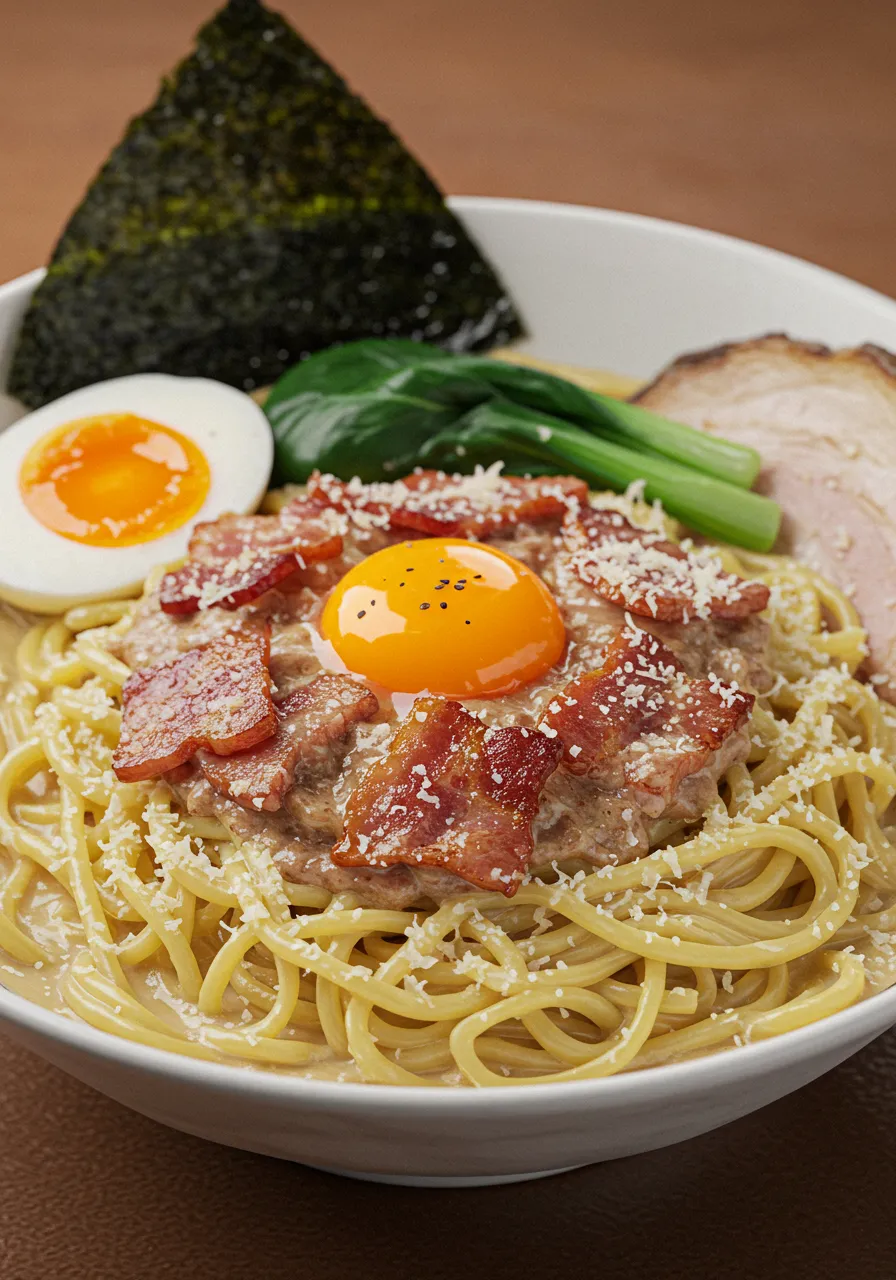 Carbonara Ramen Bowl - secondary view